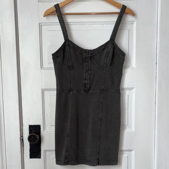 FREE PEOPLE INTIMATELY BODYCON MINI CORSET DRESS - Picture 2 of 10